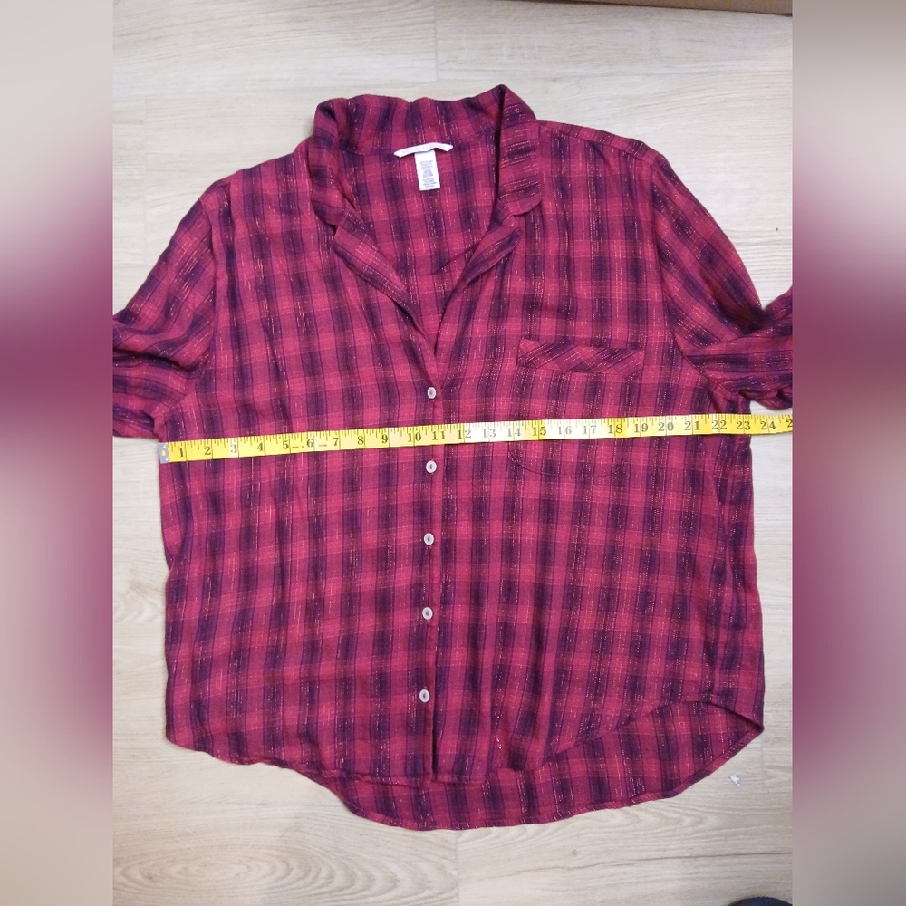 Victoria's Secret Fuchsia Plaid Pajama Set - Picture 7 of 14